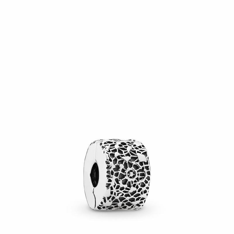 Pandora Layers Of Lace Charm Ireland - Sterling Silver - 259416WTK